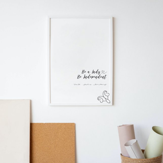 Affiche Soyez Une Femme Soyez Une Feministe Indépendante C (Créateur téléchargé)
