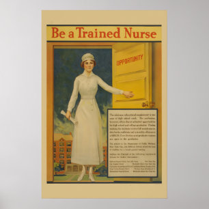 Affiche Soyez une infirmière qualifiée ! 917 Soins infirmi