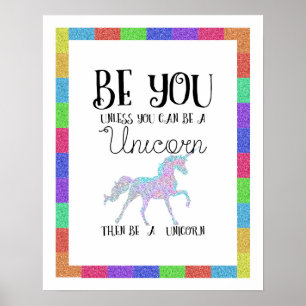 Affiche Soyez une licorne