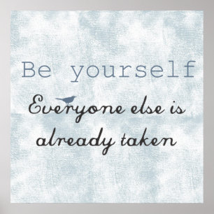 Affiche Soyez vous-même