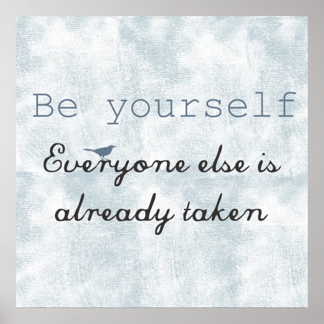 Affiche Soyez vous-même (Devant)