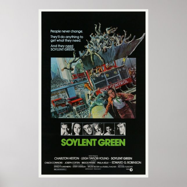 Affiche Soylent Green Vintage Movie (Devant)