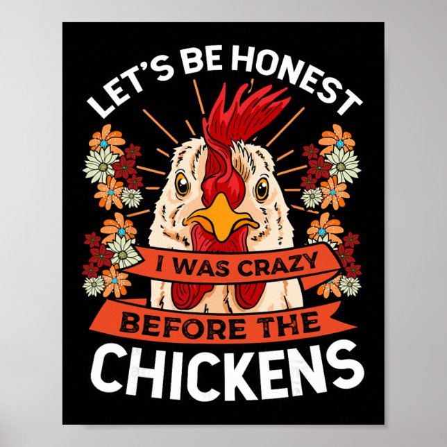 Affiche Soyons Honnete J'étais Fou Avant Les Poules Ch (Devant)