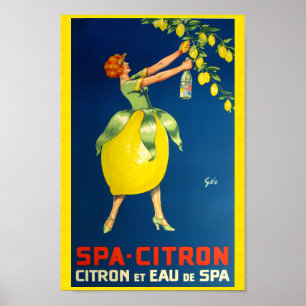 Affiche Spa Citron