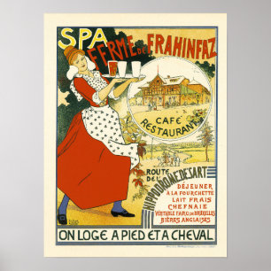 Affiche SPA FERME DE FRAHINFAZ Café Restaurant 1894 Adver