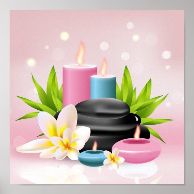 Affiche Spa rose (Devant)