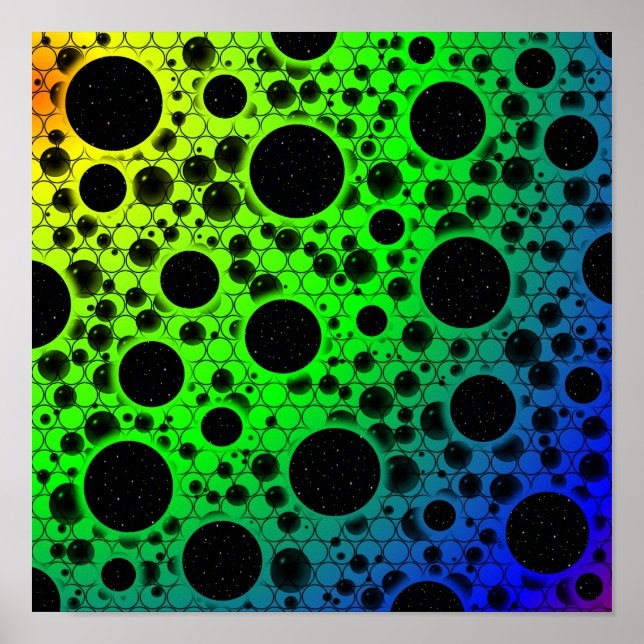 Affiche Space Bubble Spots (Devant)