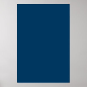 Affiche Space Dark Navy Bleu Solid Tendance Couleur Arrièr