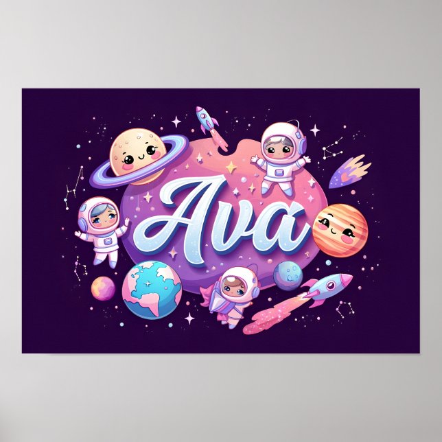 Affiche Space Dreams Ava Wall Art (Devant)