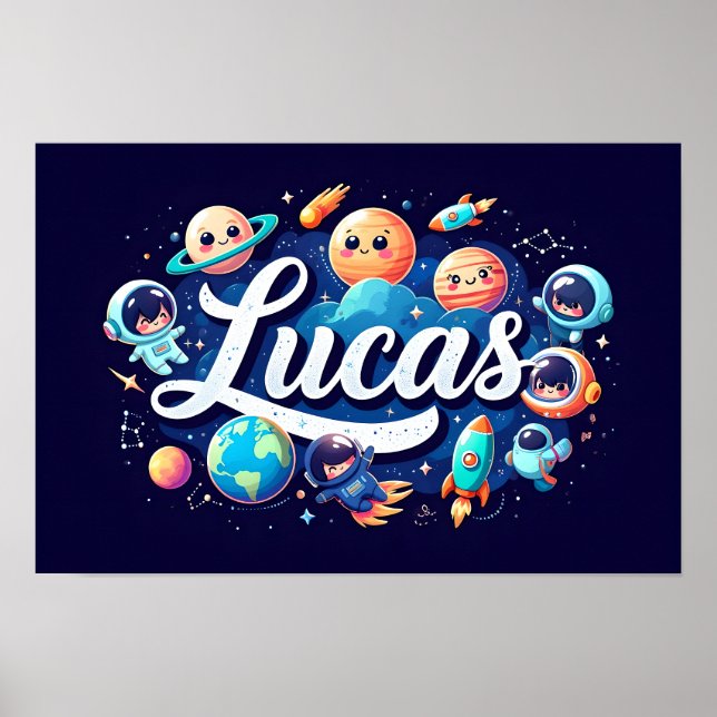 Affiche Space Dreams Lucas Wall Art (Devant)