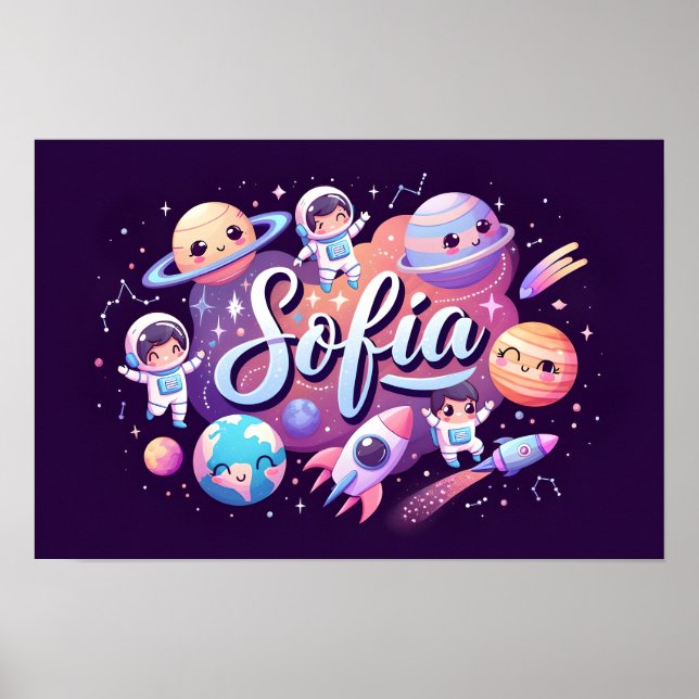 Affiche Space Dreams Sofia Wall Art (Devant)
