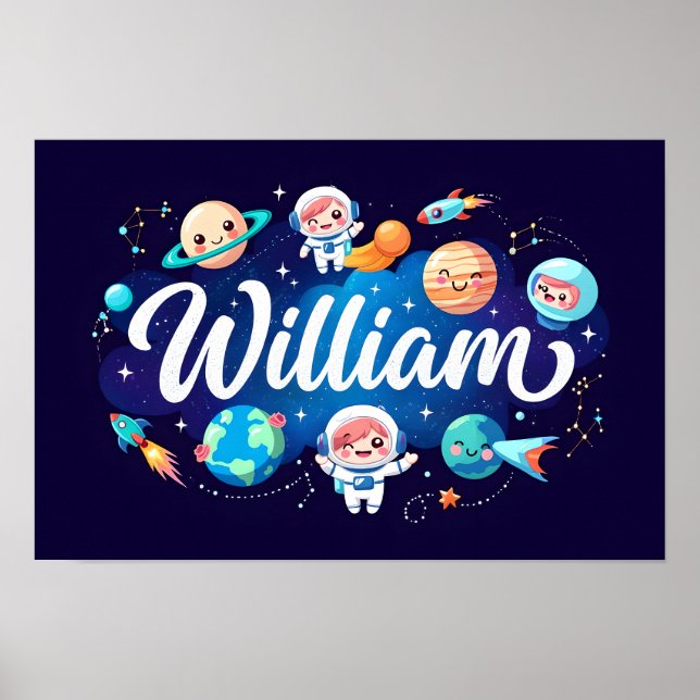Affiche Space Dreams William Wall Art (Devant)