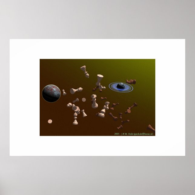 Affiche Space for a game of chess (Devant)