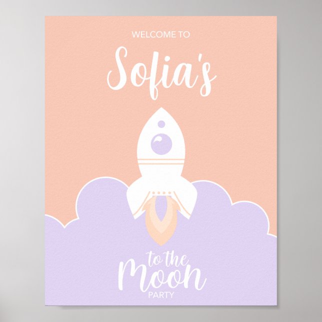 Affiche Space Girls Two the Moon Party Thème (Devant)