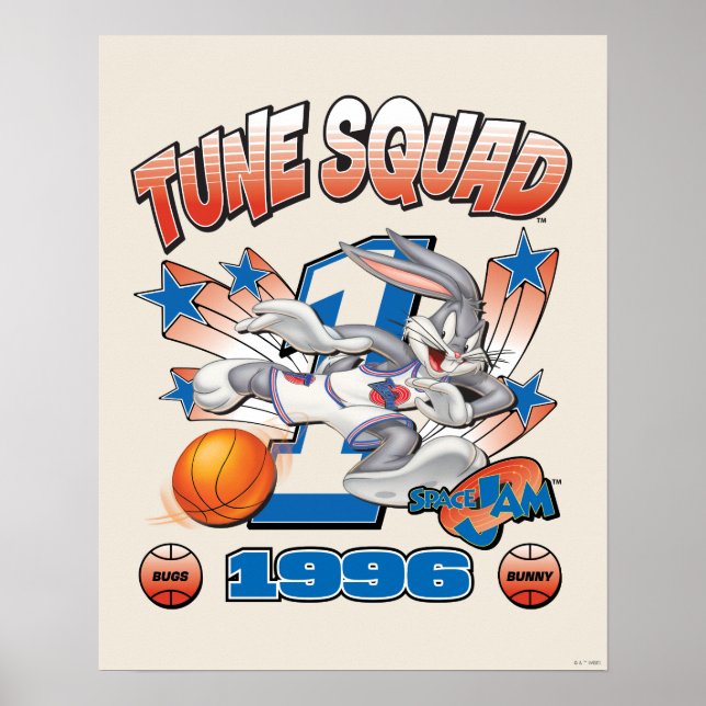 Affiche SPACE JAM™ BUGS BUNNY™ #1 Basketball Graphic (Devant)