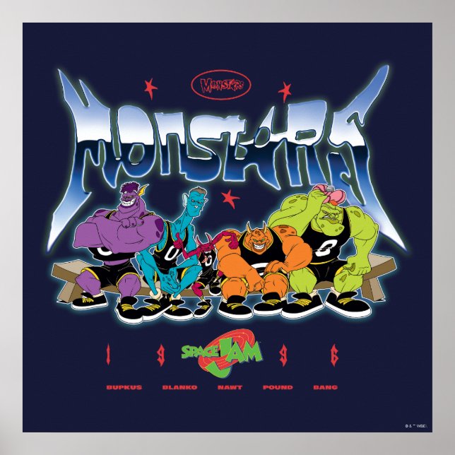 Affiche SPACE JAM™ Monstars 1996 Graphique (Devant)