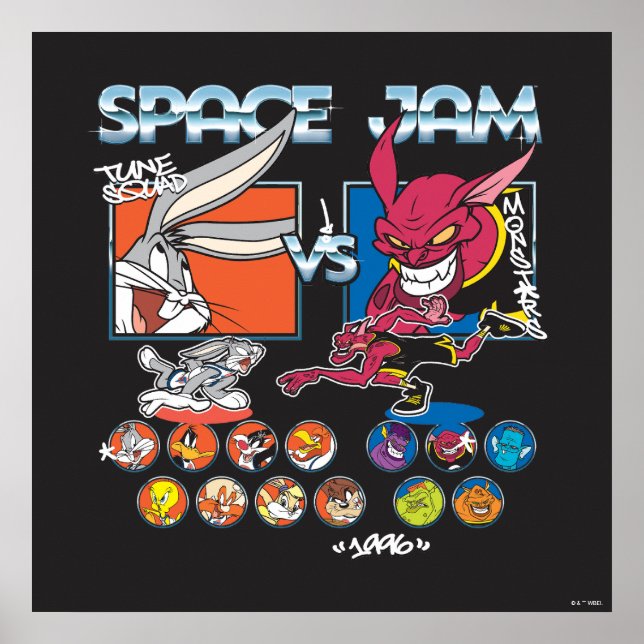 Affiche SPACE JAM™ TUNE SQUAD™ VS Monstars Roster Graphic (Devant)