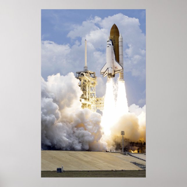 Affiche Space Shuttle Atlantis se lève (Devant)