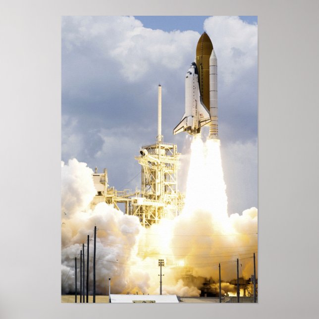 Affiche Space Shuttle Atlantis se lève sur 2 (Devant)