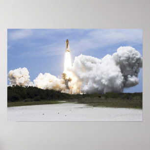 Affiche Space Shuttle Atlantis se lève sur 5