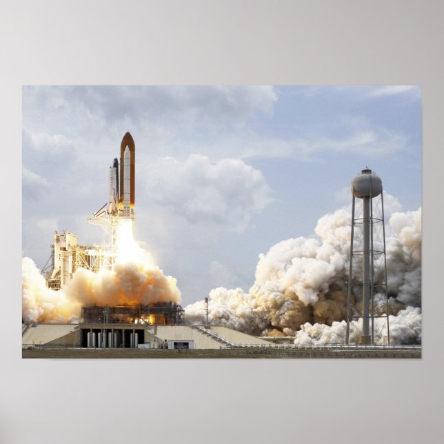 Affiche Space Shuttle Atlantis se lève sur 9 (Devant)