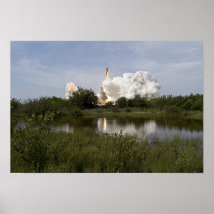 Affiche Space Shuttle Endeavor se lève sur 4
