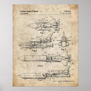Affiche Space Shuttle Patent