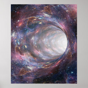 Affiche Space Wormhole Nebula Optical Illusion