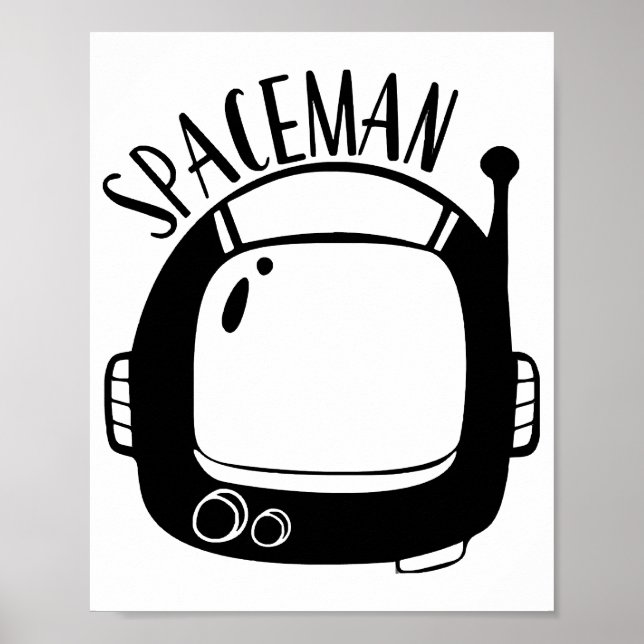 Affiche Spaceman Vintage (Devant)