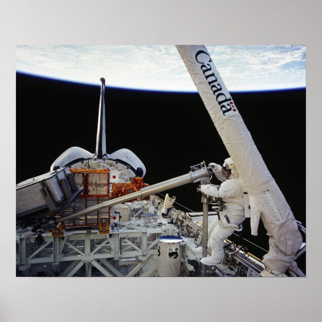 Affiche Spacwalk à bord de la navette spatiale Columbia (S (Devant)
