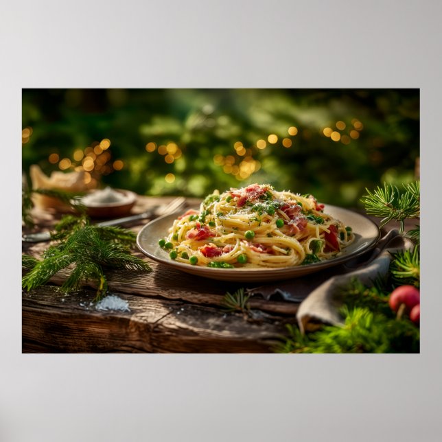 Affiche Spaghetti avec sardines et fenouil (Devant)