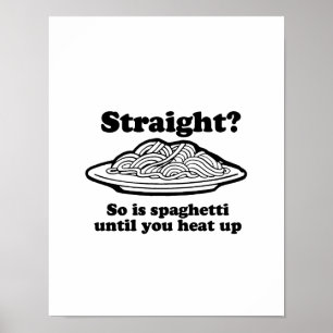 Affiche Spaghetti est gay