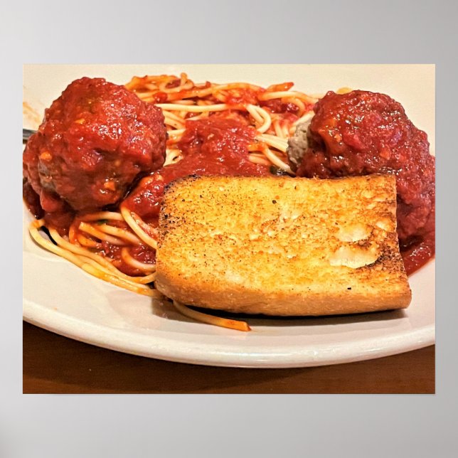 Affiche Spaghetti et boulettes de viande (Devant)