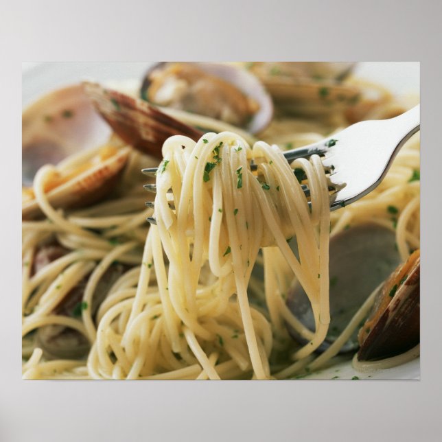 Affiche Spaghetti Vongole Bianco (Devant)