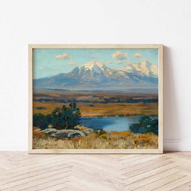 Affiche Spanish Peaks, CO | Charles Partridge Adams (Créateur téléchargé)