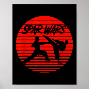 Affiche Spar Wars Karate Shotokan Martial Arts