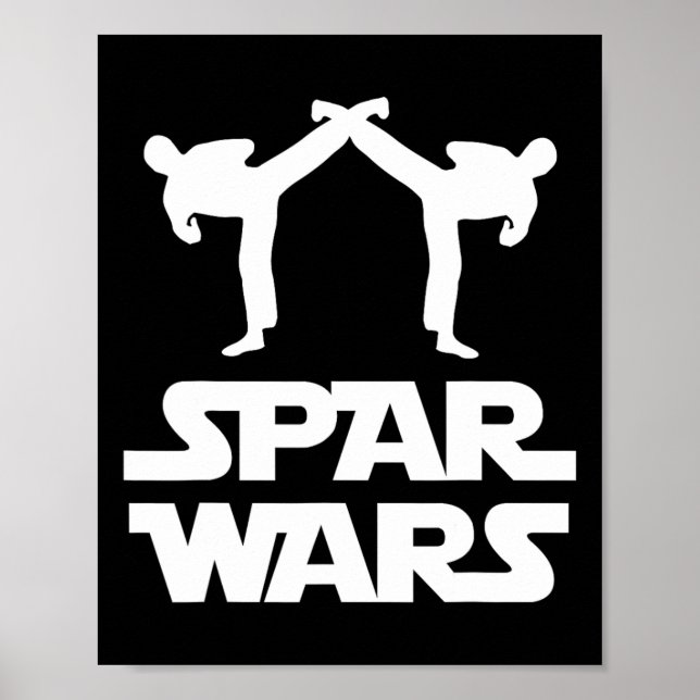 Affiche Spar Wars Mixed martial art Karate Taekwondo Boxe  (Devant)