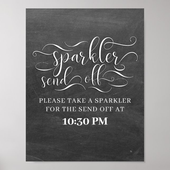 Affiche Sparkler - Signal Mariage d'envoi hors délai (Devant)