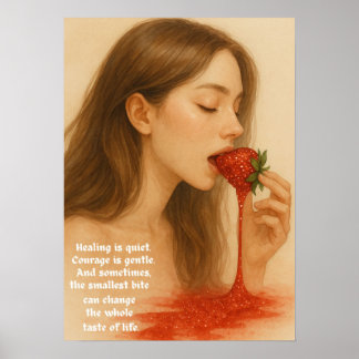 Affiche Sparkling Strawberry Art