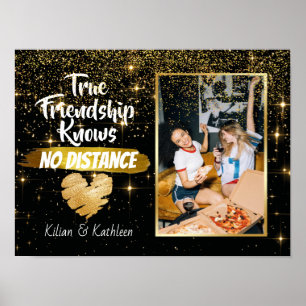 Affiche Sparkly Partir Ami Distance Photo