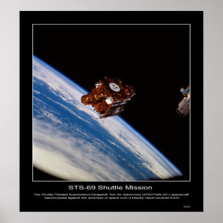 Affiche SPARTAN-201 spacecraft backdropped