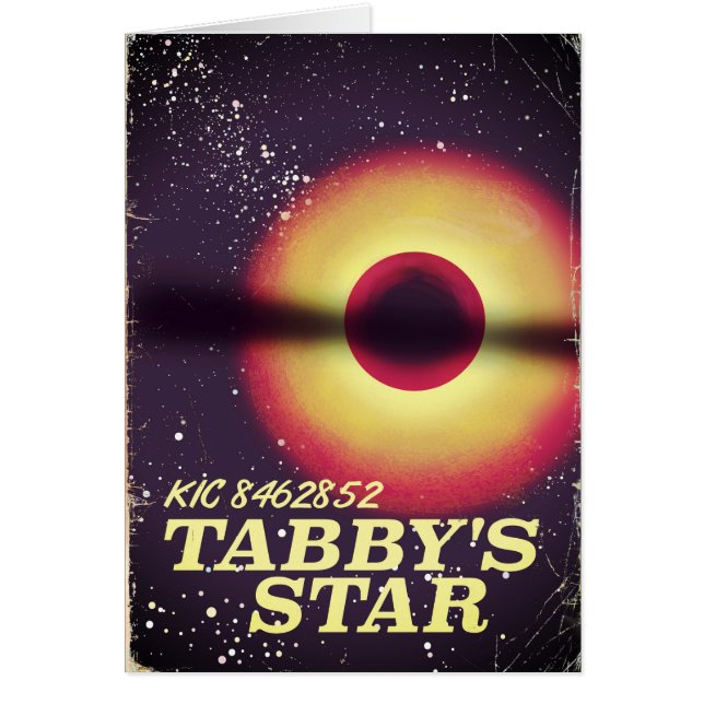 Affiche spatiale de l'étoile de Tabby (Devant)