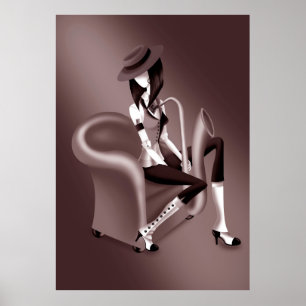 Affiche "Speakeasy" - Inspiré par le jazz