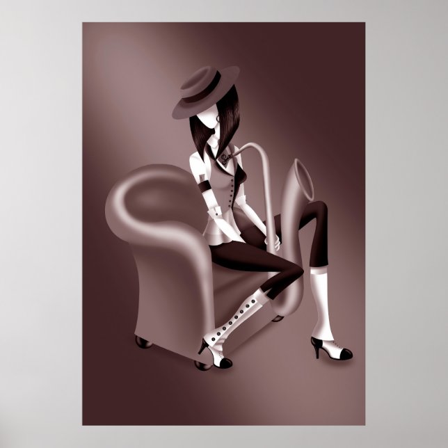 Affiche "Speakeasy" - Inspiré par le jazz (Devant)