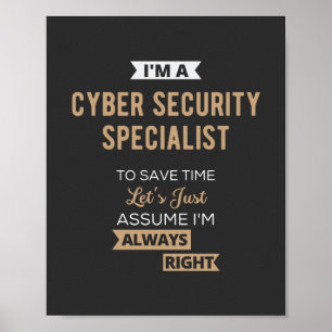 Affiche Spécialiste de la cybersécurité