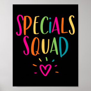 Affiche Spécialités Squad Art Musique Pe Tech Gym Équipe e