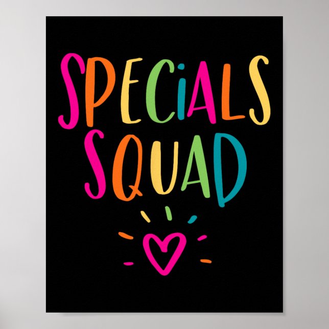 Affiche Spécialités Squad Art Musique Pe Tech Gym Équipe e (Devant)