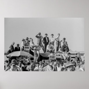 Affiche Spectacle aérien d'observation des corbeaux de 196