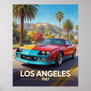 Affiche Spectacle de coucher de soleil à Los Angeles Calif
