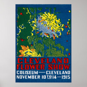 Affiche Spectacle de fleurs de Cleveland 1915